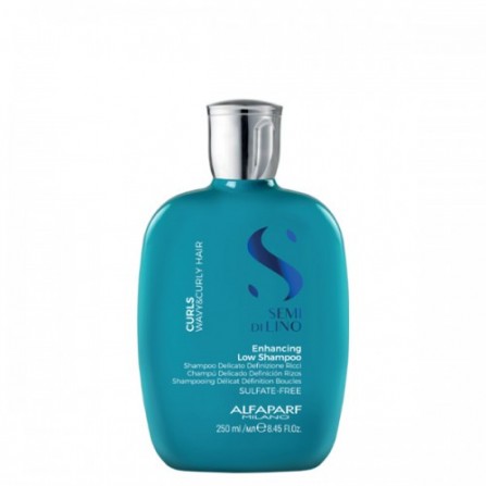 ХИДРАТИРАЩ ШАМПОАН ЗА ИЗРАЗИТЕЛНИ КЪДРИЦИ ALFAPARF SEMI DI LINO CURLS ENHANCING LOW SHAMPOO 250ML